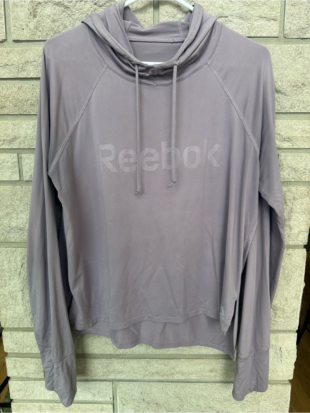 Reebok Women's Lightweight Hooded Long-Sleeve Top - Dusty Lavender